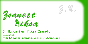 zsanett miksa business card